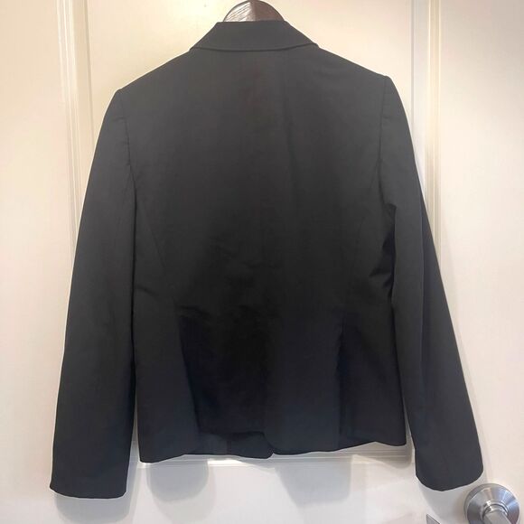 ALEX MARIE Women's Black Button Front Coats Suit Blazer Jacket Size 8 - Picture 2 of 6